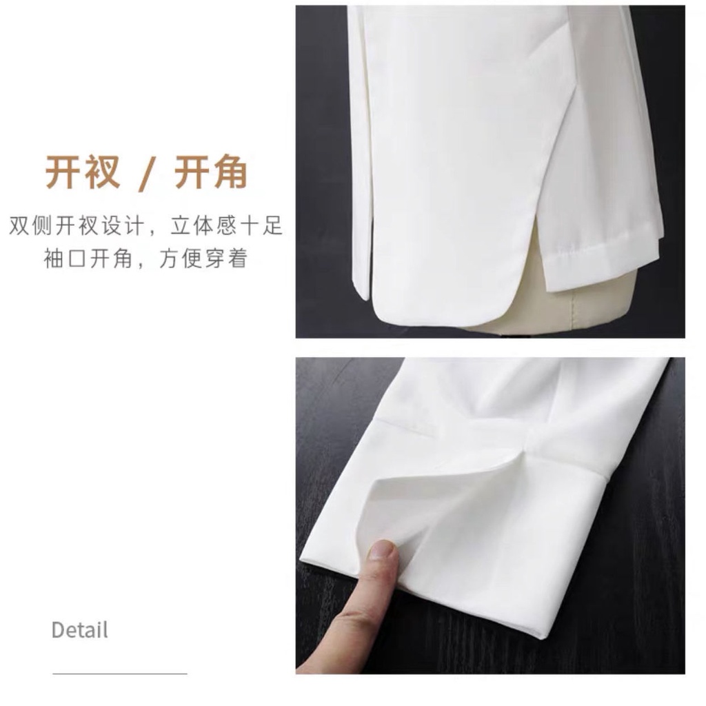 Áo Khoác Vest Vải Voan Tay Dài Dáng Rộng Chống Nắng Kiểu Hàn Quốc Thời Trang Mùa Hè Cho Nữ