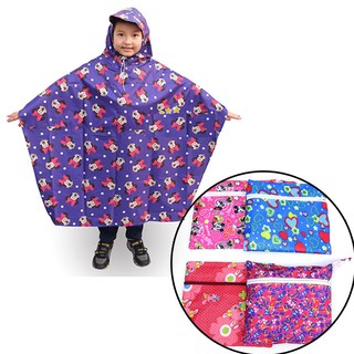 Áo Mưa Bít Vải Dù Số 6 Cho Bé 5-6 tuổi Không Xẻ Tà