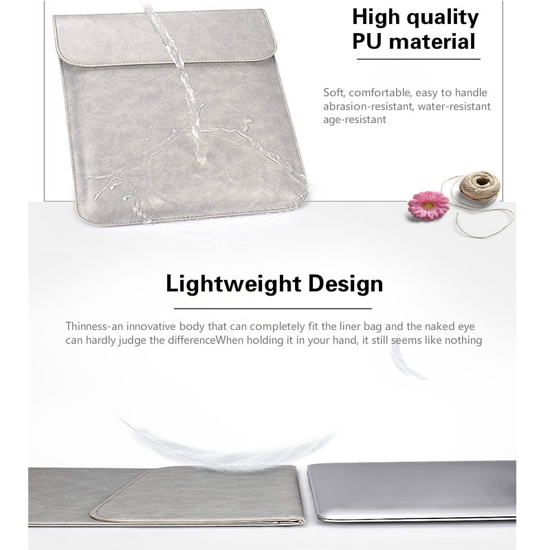 Bao da máy tính bảng chống nước có khóa nam châm vô hình cho MacBook Air Pro 13 15 11 12 13.3 14 15.4 inches