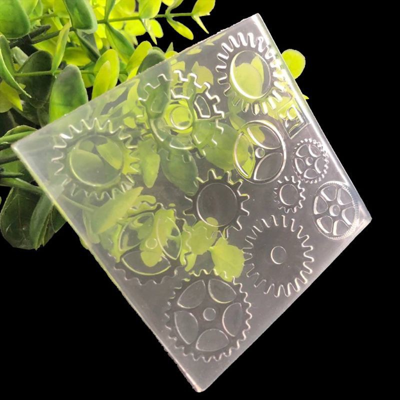 Khuôn Silicon Làm Mặt Trang Sức Hình Bánh Răng Sáng Tạo