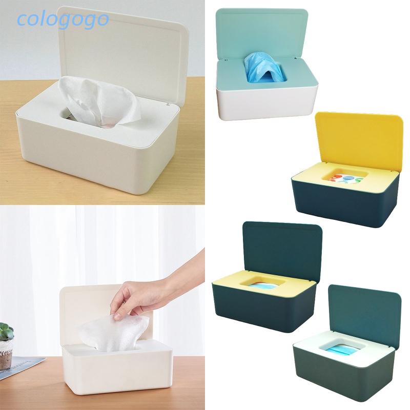 Hộp đựng khăn giấy ướt nắp lật chống bụi đa năng cho nhà ở/văn phòng