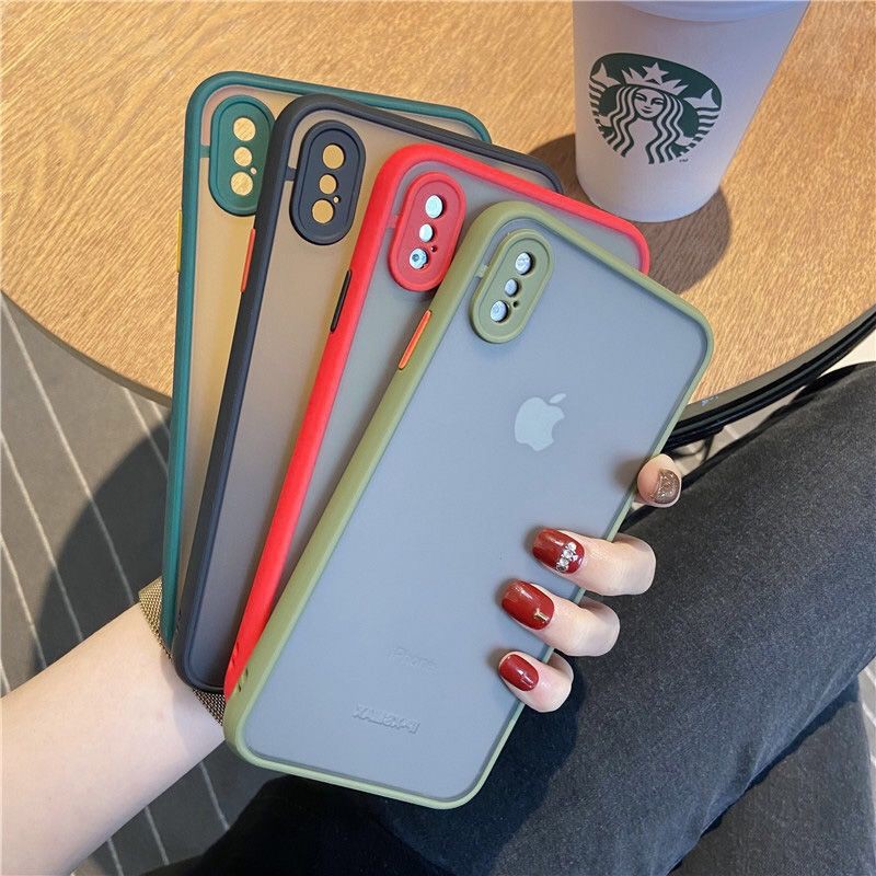 ♠☄ Ốp điện thoại lưng iPhone 11 mobile phone shell iPhoneX male XR female XSmax anti-drop liquid color contrast 7p matte 8plus full package 6sp | BigBuy360 - bigbuy360.vn