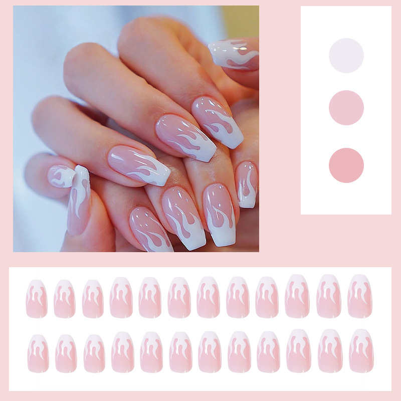 Miếng Dán Móng Giả Hình Ngọn Lửa Độc Đáo