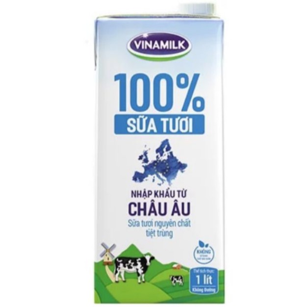 Sữa Tươi Tiệt Trùng Vinamilk Nhập Khẩu 100% Hộp 1 Lít