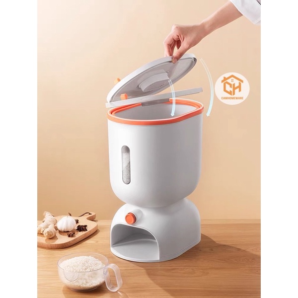 Thùng Đựng Gạo Thông Minh Tự Động siêu tiện lợi