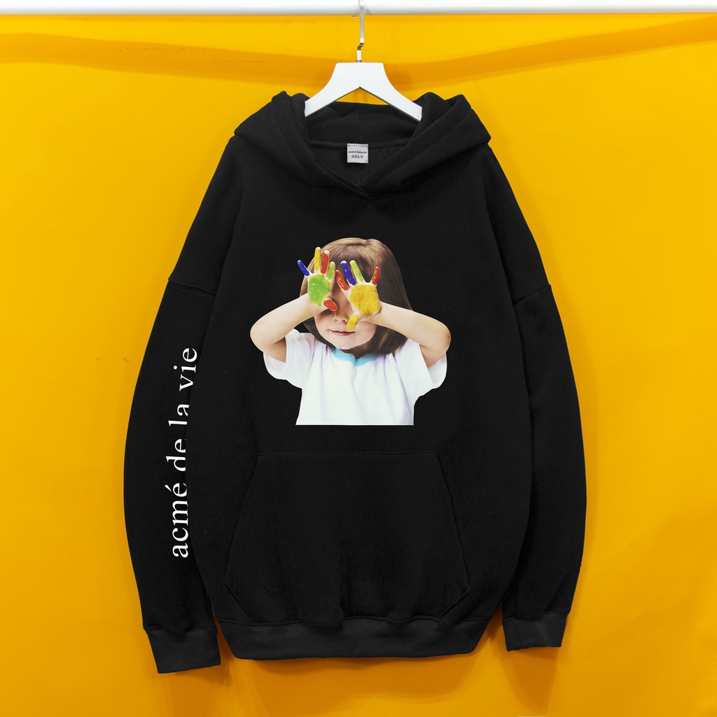 Áo Nỉ HOODIE ADLV TAY SƠN Hogoto shop , áo nỉ bông hoodie unisex nam nữ
