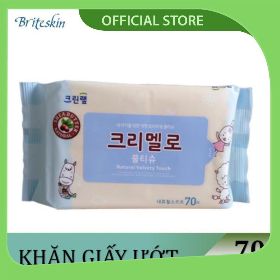 Khăn giấy ướt Hàn Quốc Natural Soft - Gói nhỏ