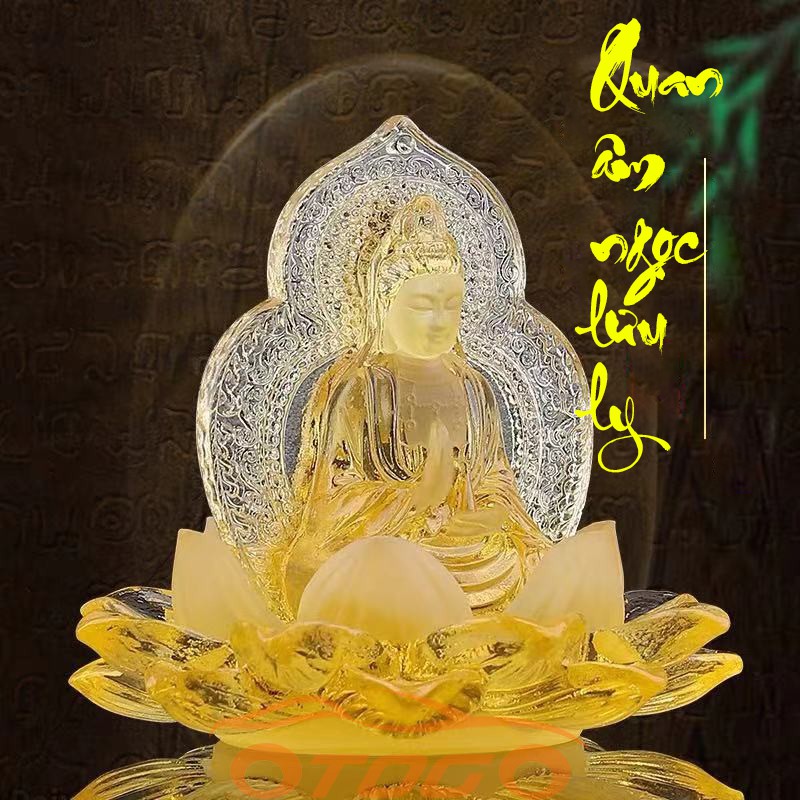 Tượng Phật Quan Âm Ngọc Lưu Ly , Tượng Mẹ Quan Âm Trang Trí Taplo Xe Hơi