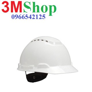 MŨ BẢO HỘ 3M H 701V MÀU TRẮNG CÓ LỖ THÔNG KHÍ (kèm quai)