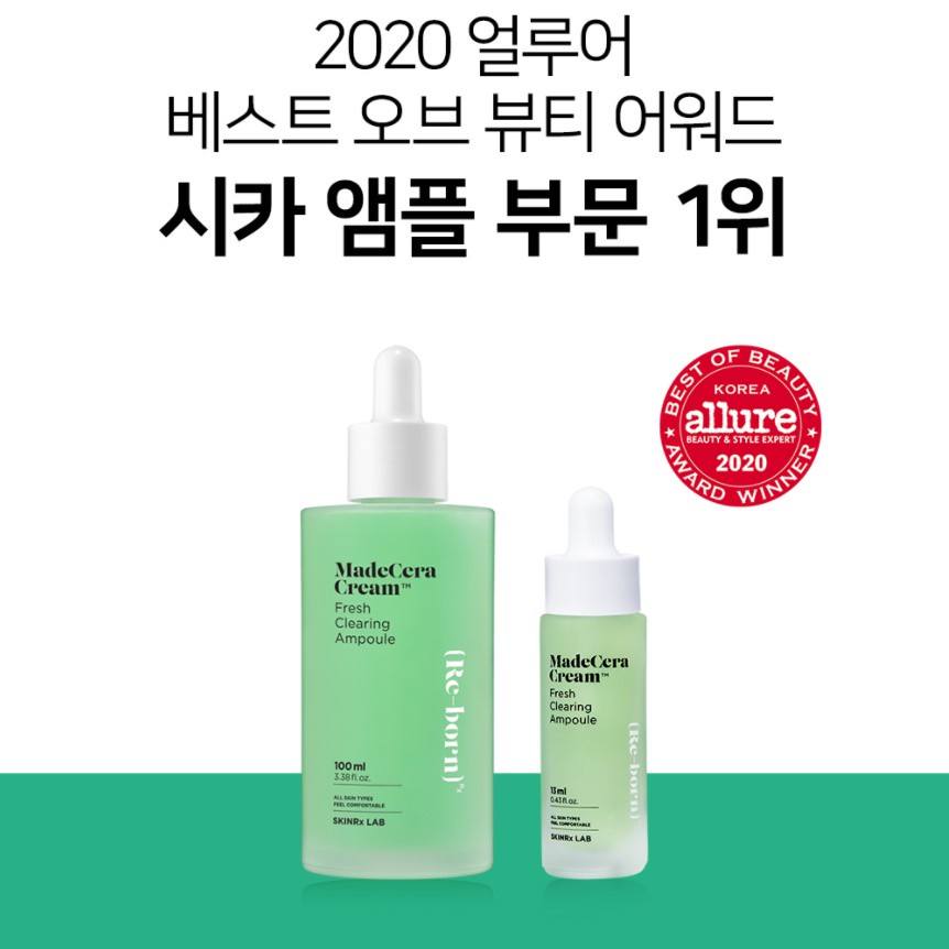 Tinh chất Serum phục hồi da KLAVUU MadeCera Cream Fresh Clearing Ampoule 100ml