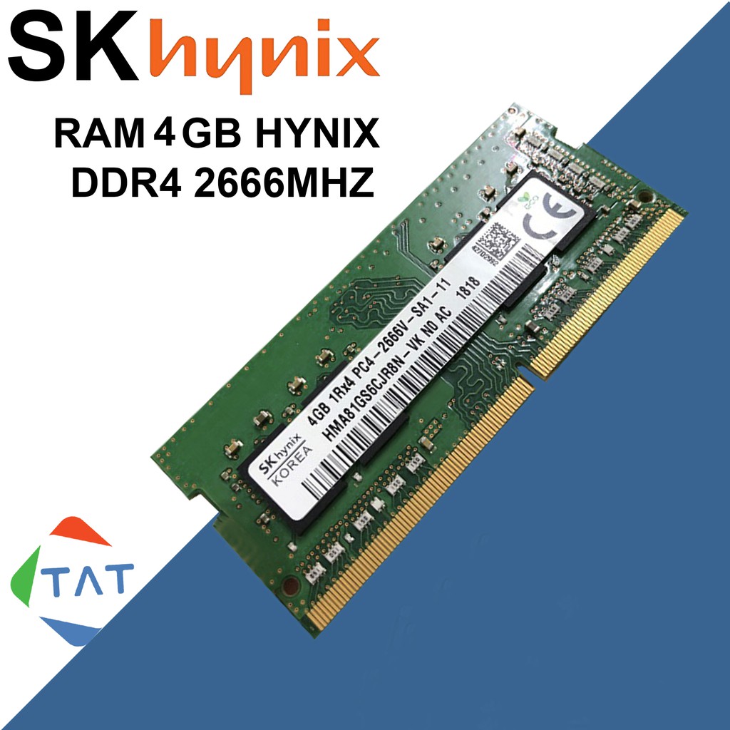 { BẢO HÀNH 36 THÁNG} Ram laptop hynix,Kingston,samsung,DDR4 4G bus 2666mHz dành cho macbook, máy tính sách tay