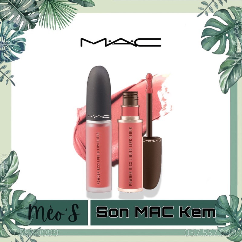 [𝗚𝗢𝗠 𝗢𝗥𝗗𝗘𝗥] Son Mac Kem, Mac Powder Kiss Liquid Lipcolour, BST Son Kem Lì Mac Chính Hãng