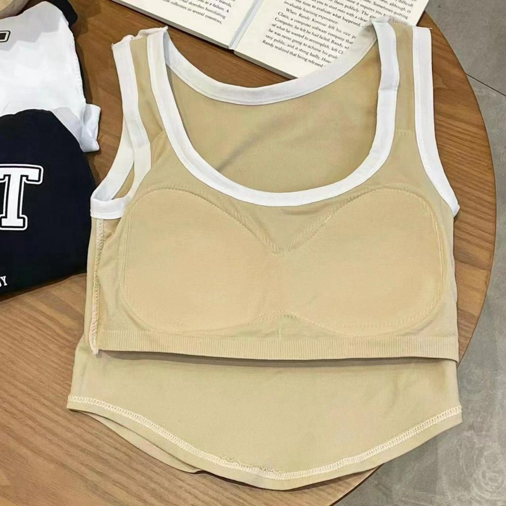 Áo croptop nữ - Áo thun sát nách cotton chữ in xinh xắn kiểu dáng thể thao đường phố Bellar B126