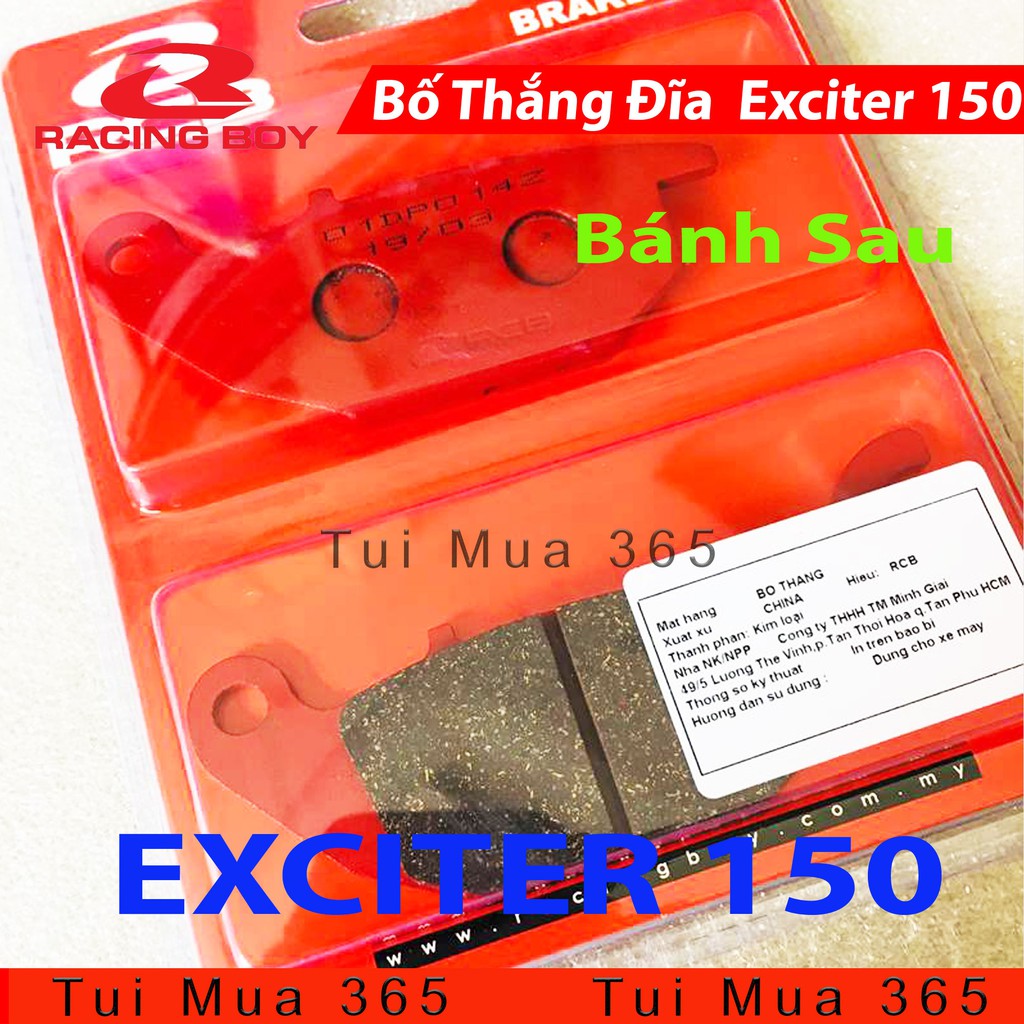 Cặp Bố Đĩa Chính Hãng RCB Cho Exciter 150cc