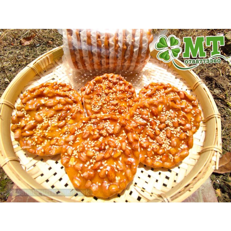 Kẹo đậu phộng bánh tráng cây  200g (10 miếng)