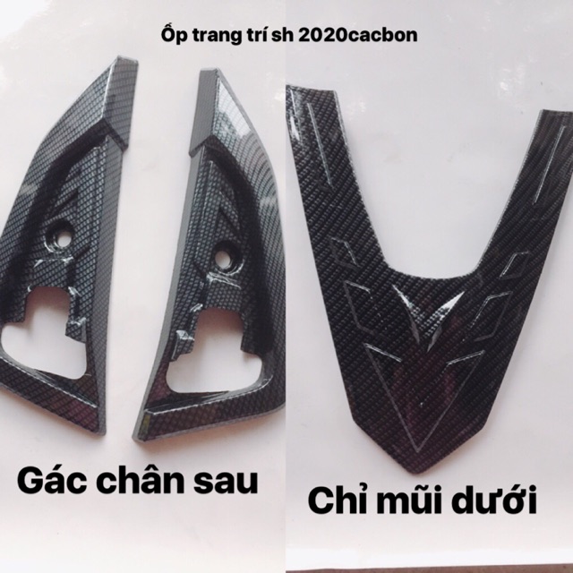 Ốp trang trí gác chân sau-chỉ mũi dưới sh 2021-2020 cacbon