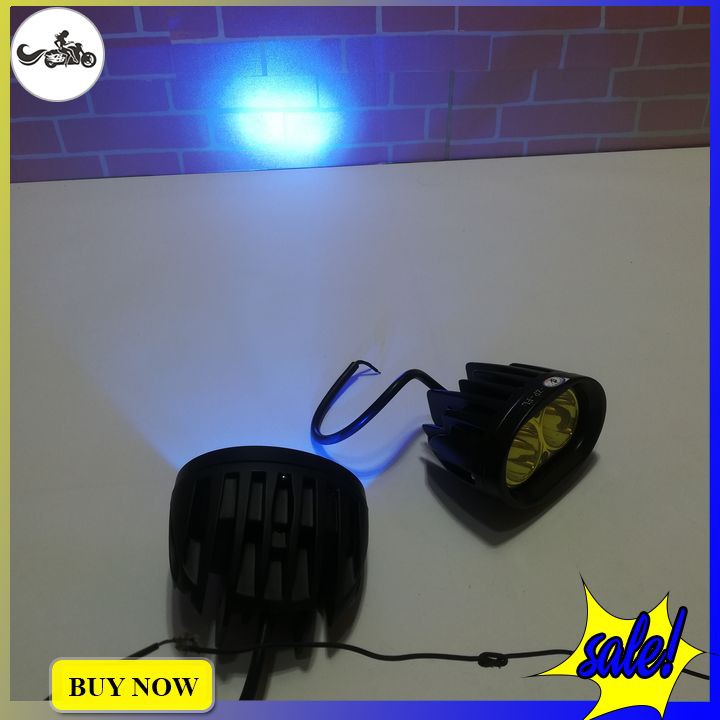 Đèn trợ sáng L2 cho xe máy tặng kèm pát gắn chân kính dễ dàng lắp đặt