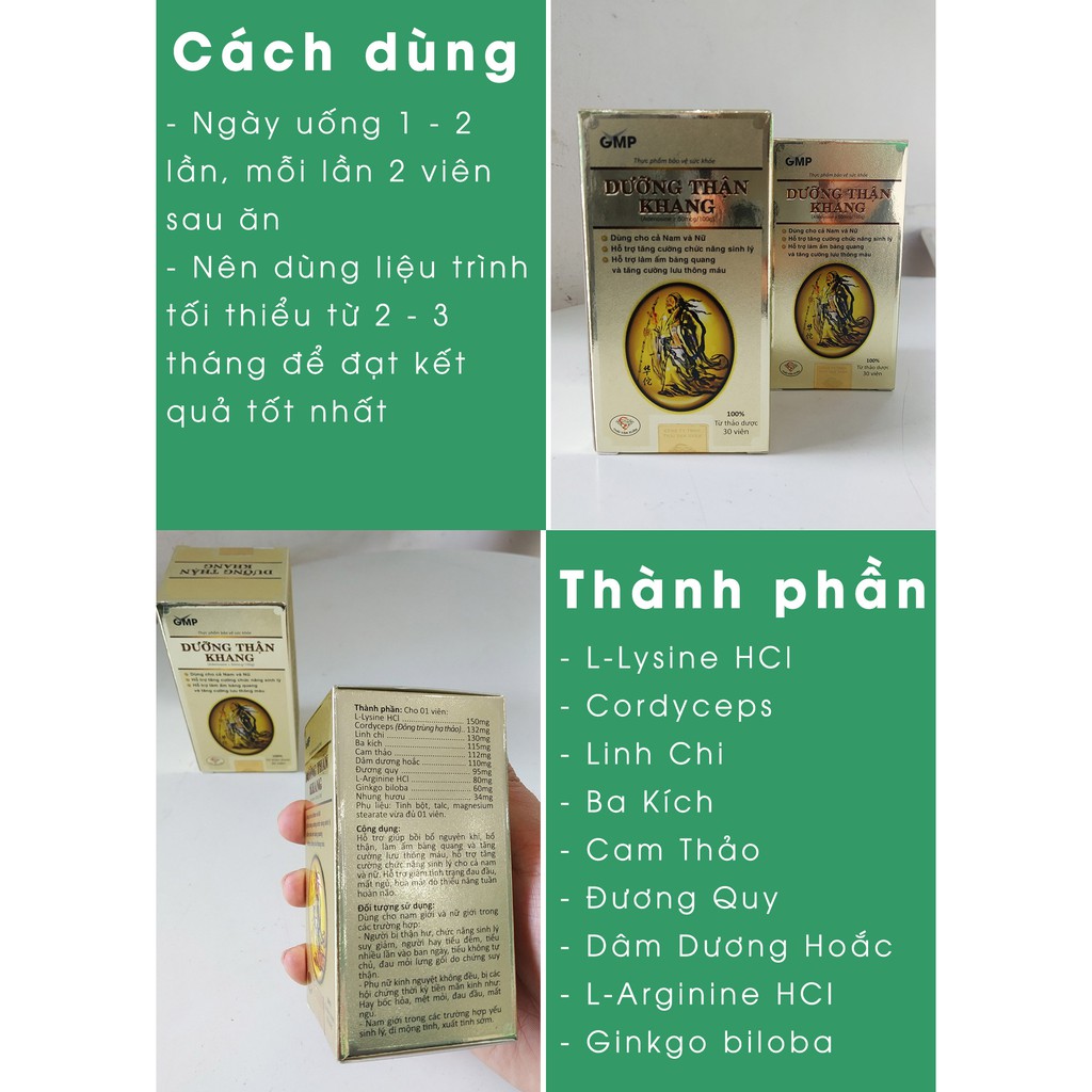 Dưỡng Thận Khang - Hỗ Trợ Sinh Lý, Làm Ấm Bàng Quang