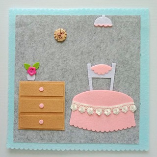 Đồ chơi  SÁCH VẢI CHO BÉ GÁI (hình thật 100%) - sách vải handmade