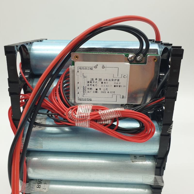 Achun.vn - KHỐI PIN SẮT XE ĐIỆN 48V/54V - 16S - 15AH XẢ 30A PIN 33140 - có bọc màng PVC