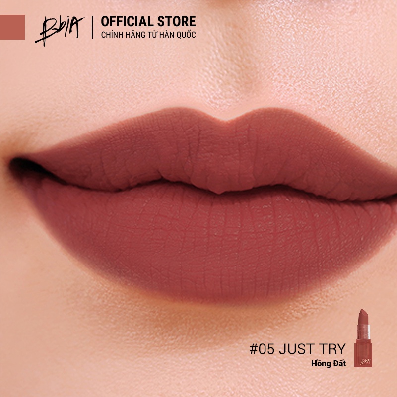 Son Thỏi Lì Bbia Last Powder Lipstick (6 màu) 3.5g - 05 Just Try - Bbia Official Store