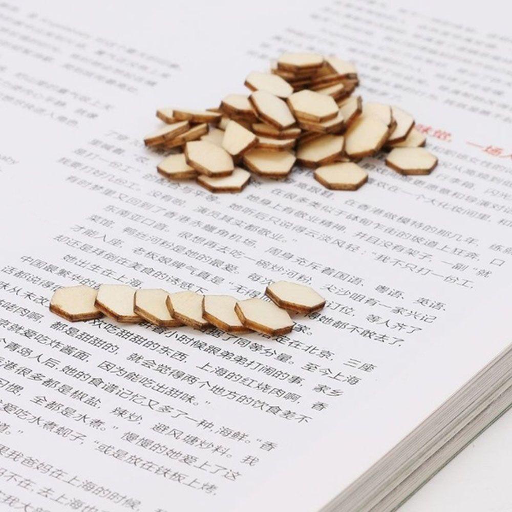 YIYU Phụ Kiện Trang Trí Bằng Gỗ Hình Lục Giác Thời Trang