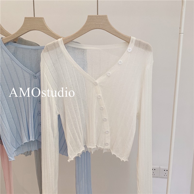 Áo Khoác Cardigan Dệt Kim Tay Dài Chống Nắng Thời Trang Cho Nữ | WebRaoVat - webraovat.net.vn