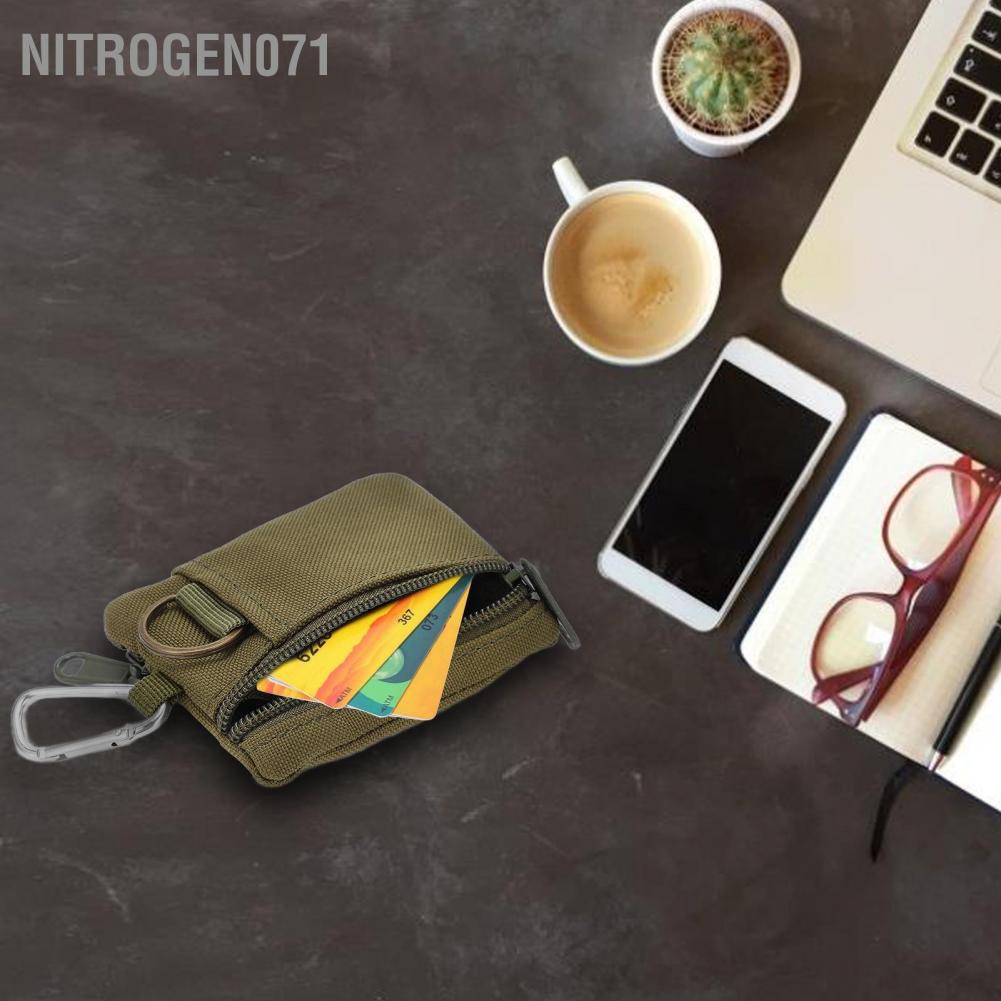 Nitrogen071 Túi đựng khuôn EDC ngoài trời Ví thẻ chìa khóa cầm tay nhỏ Hộp tiền xu với carabiner