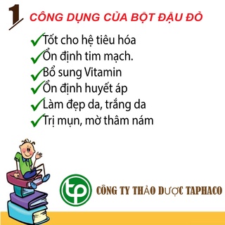 [Hàng công ty] - Bột đậu đỏ nguyên chất - Hàng sạch giá tốt túi lớn loại 500gram