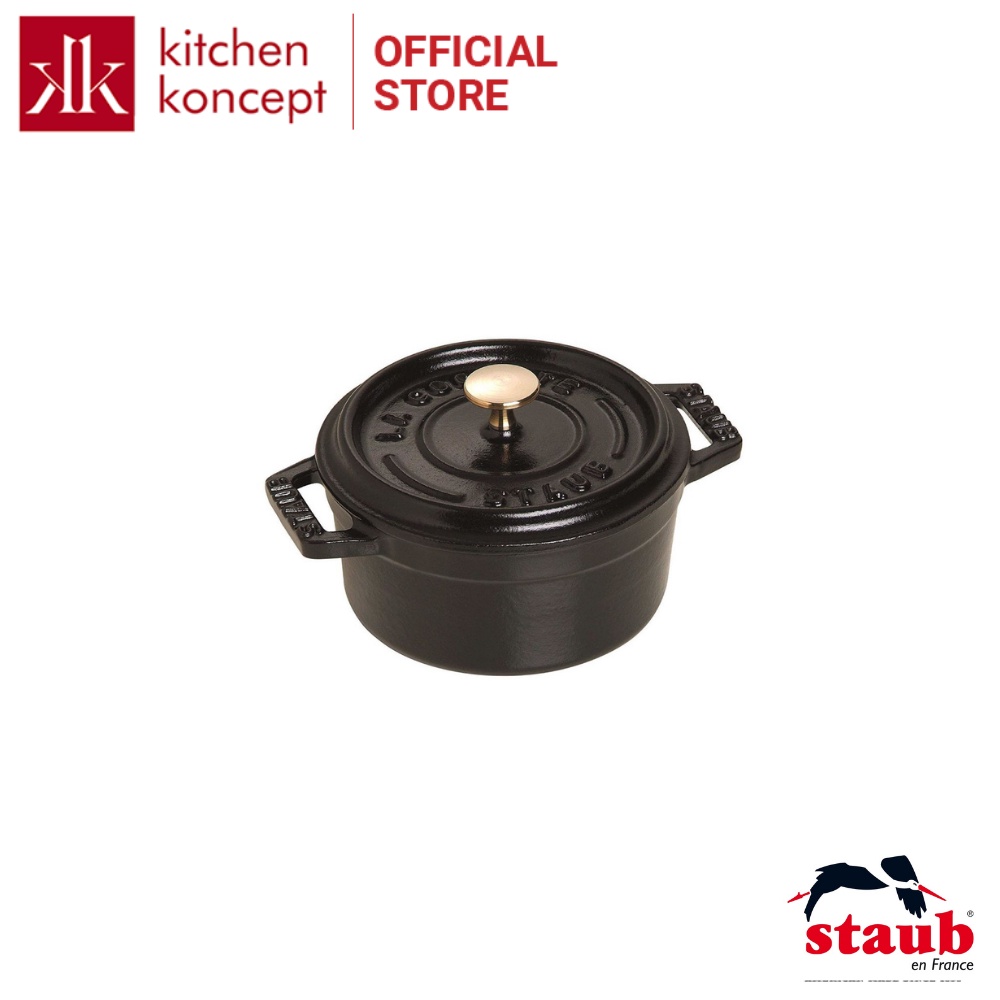 Staub - Nồi gang tròn cao cấp sang trọng- 10cm ( nhiều màu )