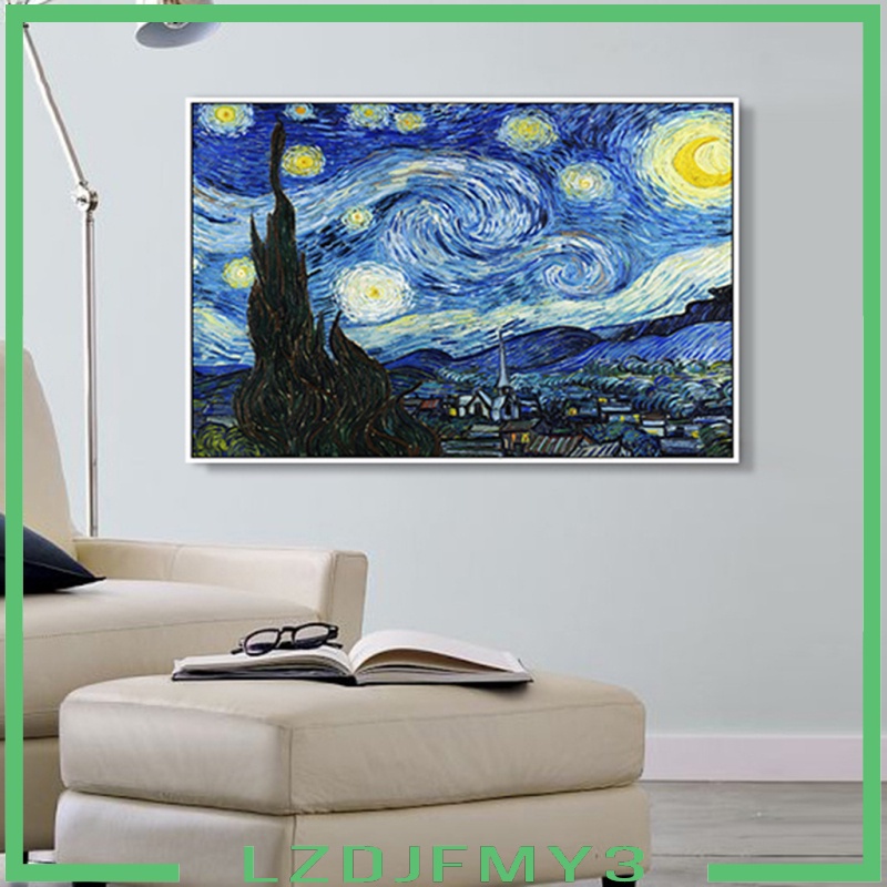 [giá giới hạn]] Van Gogh Starry Night 5D Diamond Painting Kits Craft Cross Stitch 62x50cm