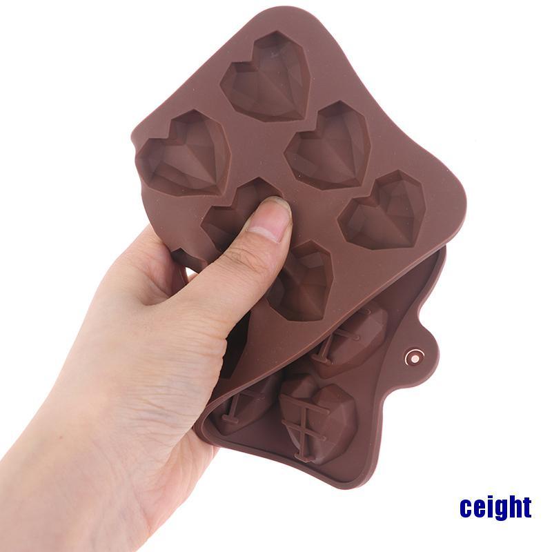 Khuôn Silicone 15 Ngăn Tạo Hình Trái Tim Trang Trí Bánh