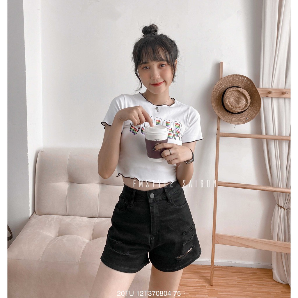 ÁO THUN TAY NGẮN CUỐN BIÊN IN QUEEN (20TU12T370805) | BigBuy360 - bigbuy360.vn