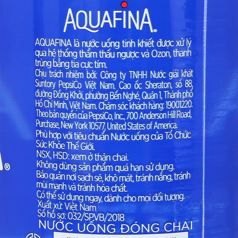 [Loại mới] Thùng 28 chai nước tinh khiết Aquafina 500ml