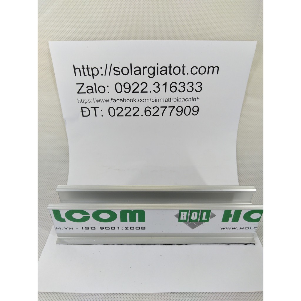 Rail đỡ tấm pin chiều dài 195mm kèm phụ kiện