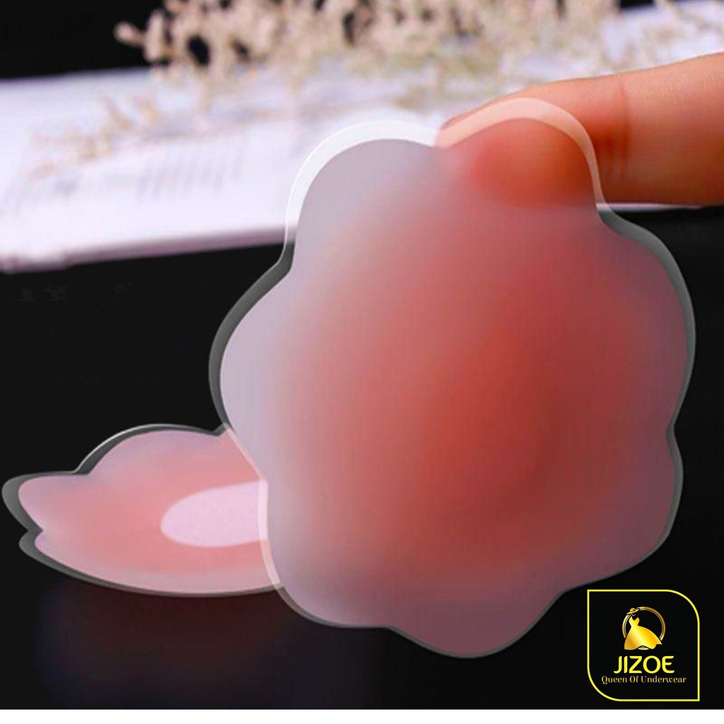 Miếng dán ngực nữ Silicon cao cấp tàng hình dễ thương siêu dính Sexy quyến rũ gợi cảm giá rẻ đẹp JIZOE MDT04