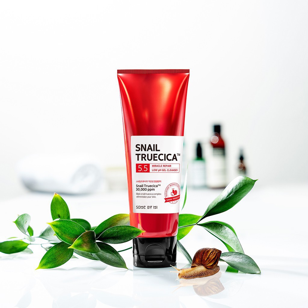 Sữa Rửa Mặt Chiết Xuất Ốc Sên Some By Mi Snail Truecica Miracle Repair Low pH 5.5 Gel Cleanser 100ml