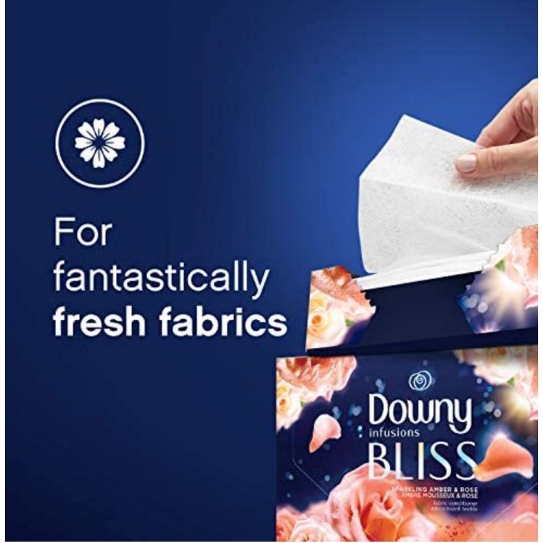 Giấy thơm ( tách lẻ ) DOWNY Infusions BLISS - Hàng Mỹ.