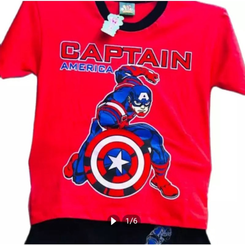 Bộ quần áo Captain America cho bé trai từ 1-10 tuổi