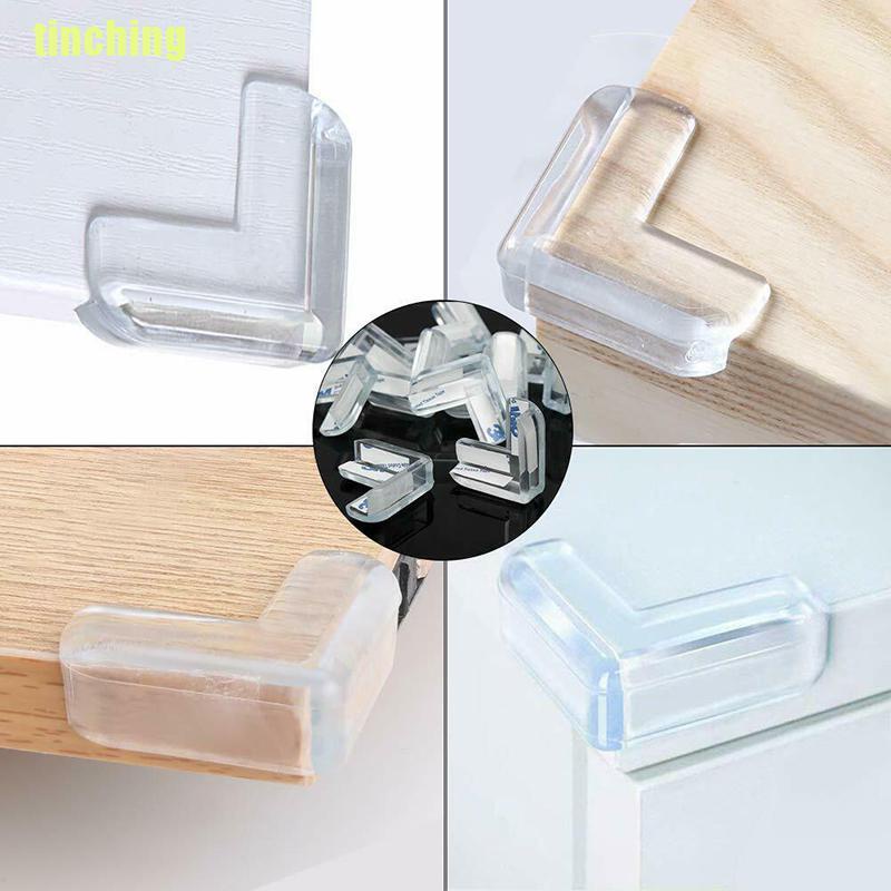 Bộ 4 Miếng Bọc Bàn Bằng Cao Su Trong Suốt Bảo Vệ An Toàn Cho Bé