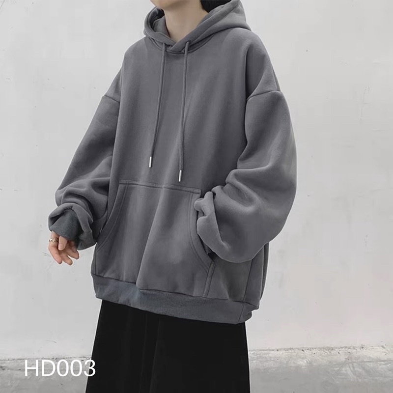 Áo hoodie basic trơn dễ mix đồ - HD003 T2000 | BigBuy360 - bigbuy360.vn