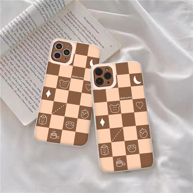 Ốp điện thoại Iphone 11 ốp trending vuông cạnh thời trang cho iPhone 13 12 11 Pro Max 8 7 6 6s Plus X XS Max XR SE 2020