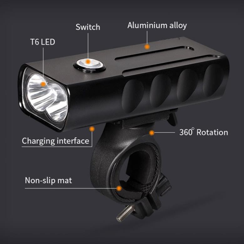 1000LM Bike Light, Bicycle Light Set USB Rechargeable Headlight, IPX5 Waterproof Road Cycling Safety Flashlight