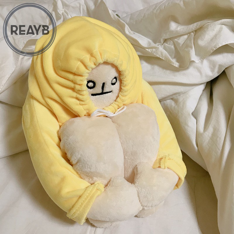 Ready Stock Người Chuối Nhồi Bông Trầm Cảm LELUSH Đáng Yêu Cao Cấp Memon/40cm New Popular Banana Man Plush Toys Cute Appease Dolls Stuffed Toys Birthday Gifts for Girls Children