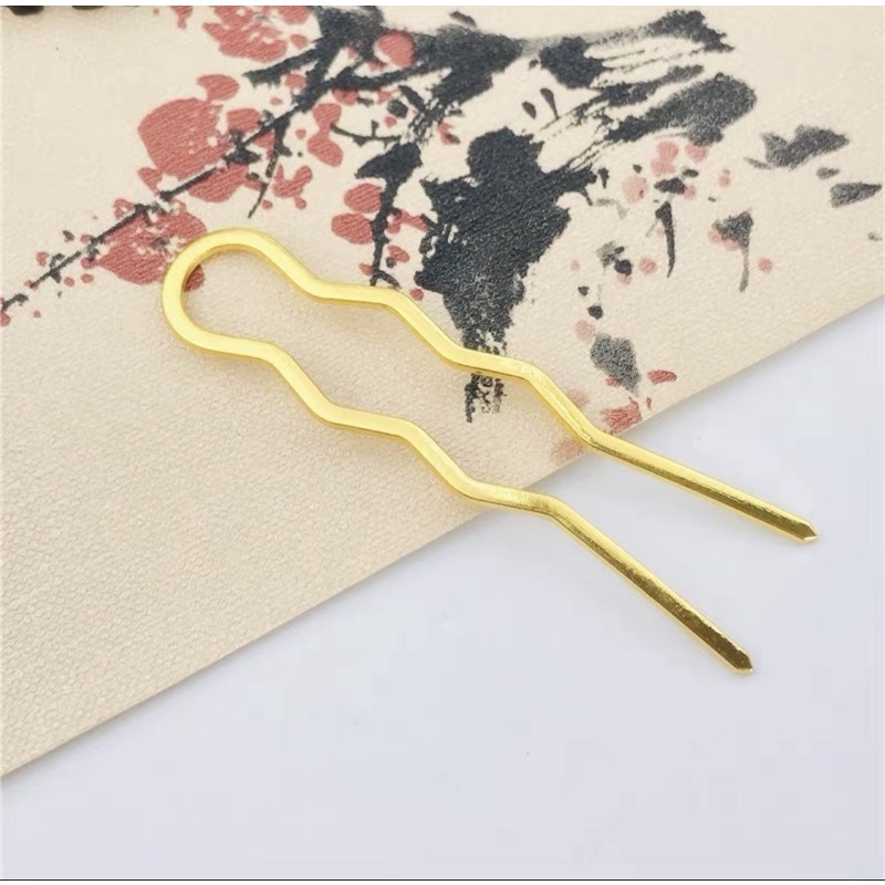 1 Phôi, Cán Trâm Chữ U Dẹt Lượn Sóng 12*70mm