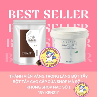 Thuốc Tẩy Tóc Bột Tẩy Tóc KARSEELL - ELGON Tặng Oxy Trợ Nhuộm Tẩy Êm Không Xót