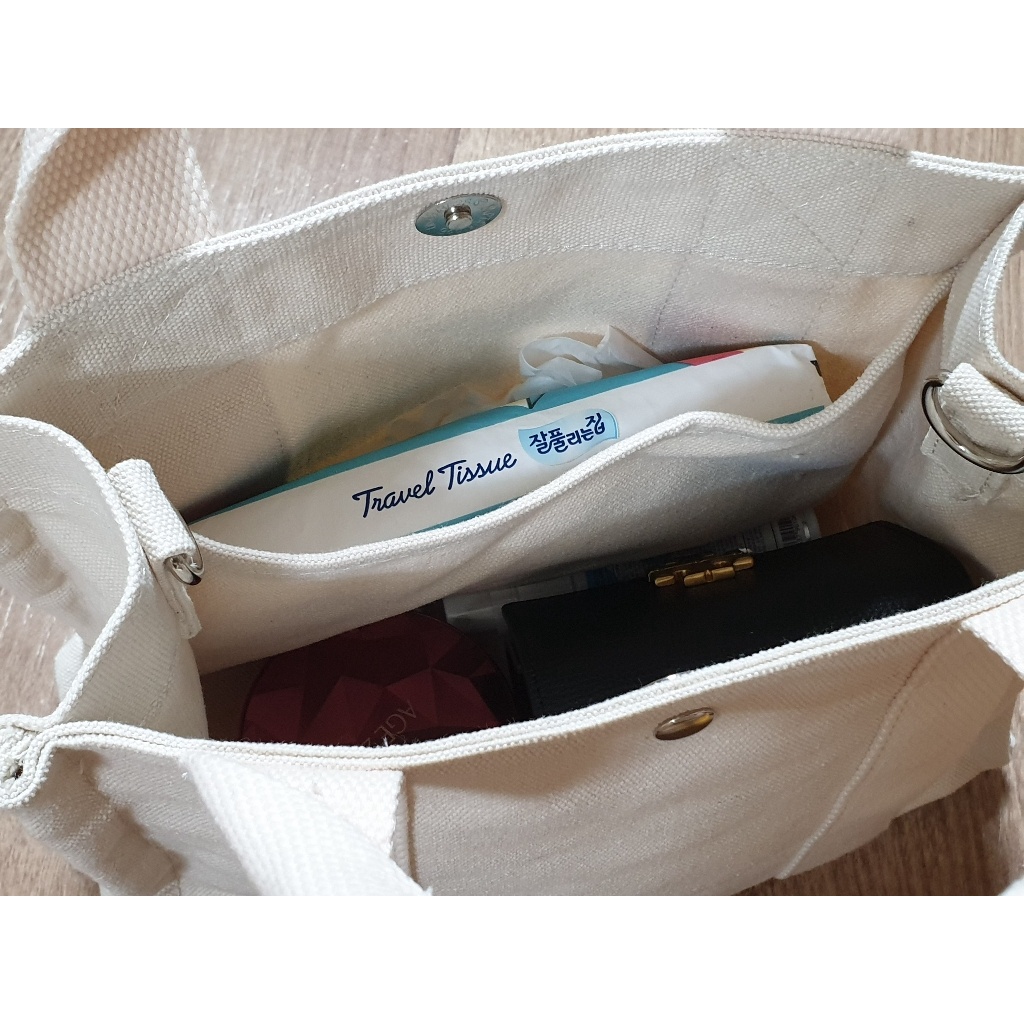 Túi tote mini canvas Eco Bag S278 hãng From Heaven Hàn Quốc