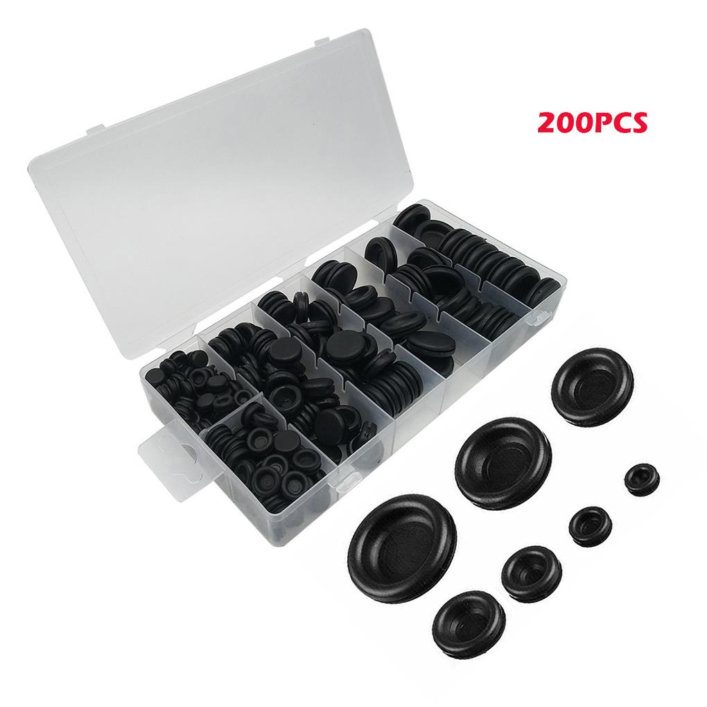 Set 200 Vòng Đệm Cao Su 7 Kích Thước 7 14-25 4mm Chuyên Dụng Cho Xe Hơi
