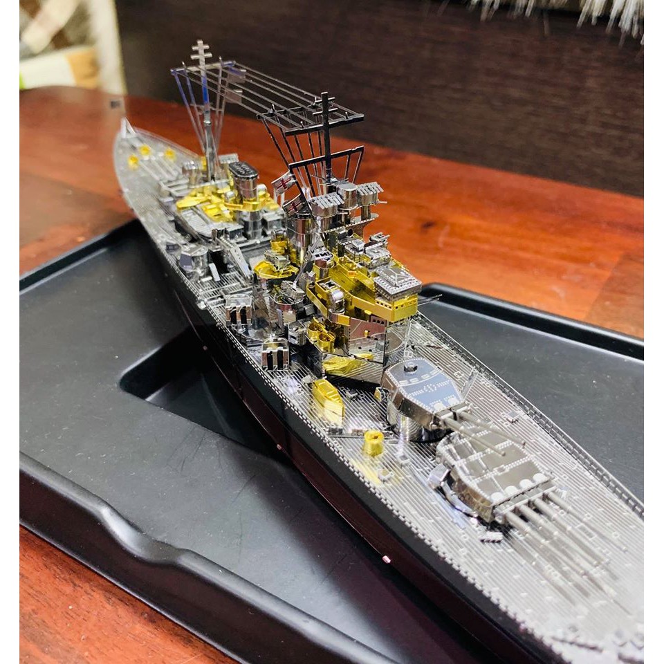 Mô hình 3D kim loại lắp ráp Piececool Thiết giáp hạm HMS Prince Of Wales [Chưa lắp]