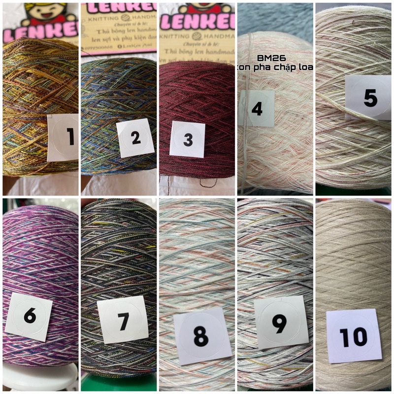 Cotton pha chập loang 1mm